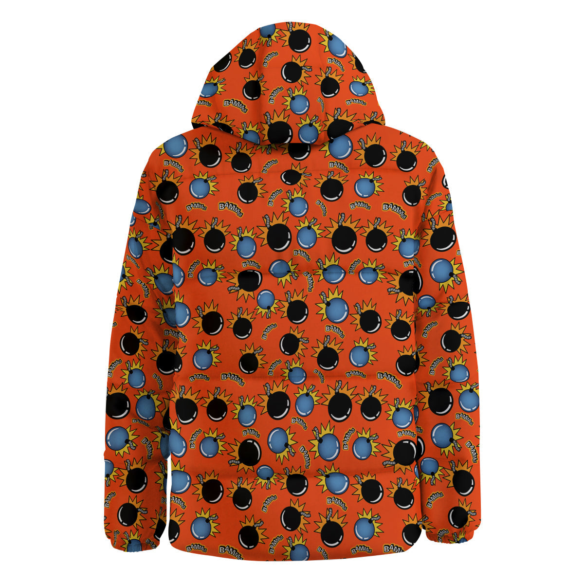 Bomb Bamm Print Pattern Down Jacket-grizzshop