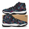 Bomb Boom Comic Graffiti Print Pattern Black Bball Shoes-grizzshop