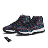 Bomb Boom Comic Graffiti Print Pattern Black Bball Shoes-grizzshop