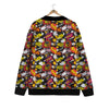 Bomb Boom Comic Graffiti Print Pattern Cardigan-grizzshop