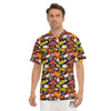 Bomb Boom Comic Graffiti Print Pattern Men's Golf Shirts-grizzshop