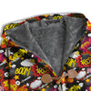 Bomb Boom Comic Graffiti Print Pattern Men's Windbreaker Jacket-grizzshop