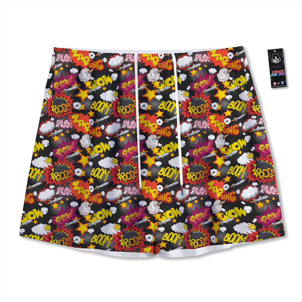 Donut Cute Print Pattern Mesh Shorts