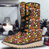 Bomb Boom Comic Graffiti Print Pattern Snow Boots-grizzshop