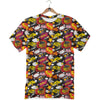 Bomb Boom Comic Graffiti Print Pattern T-Shirt-grizzshop