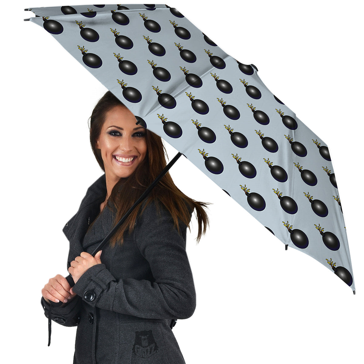 Bomb Vintage Print Pattern Umbrella-grizzshop