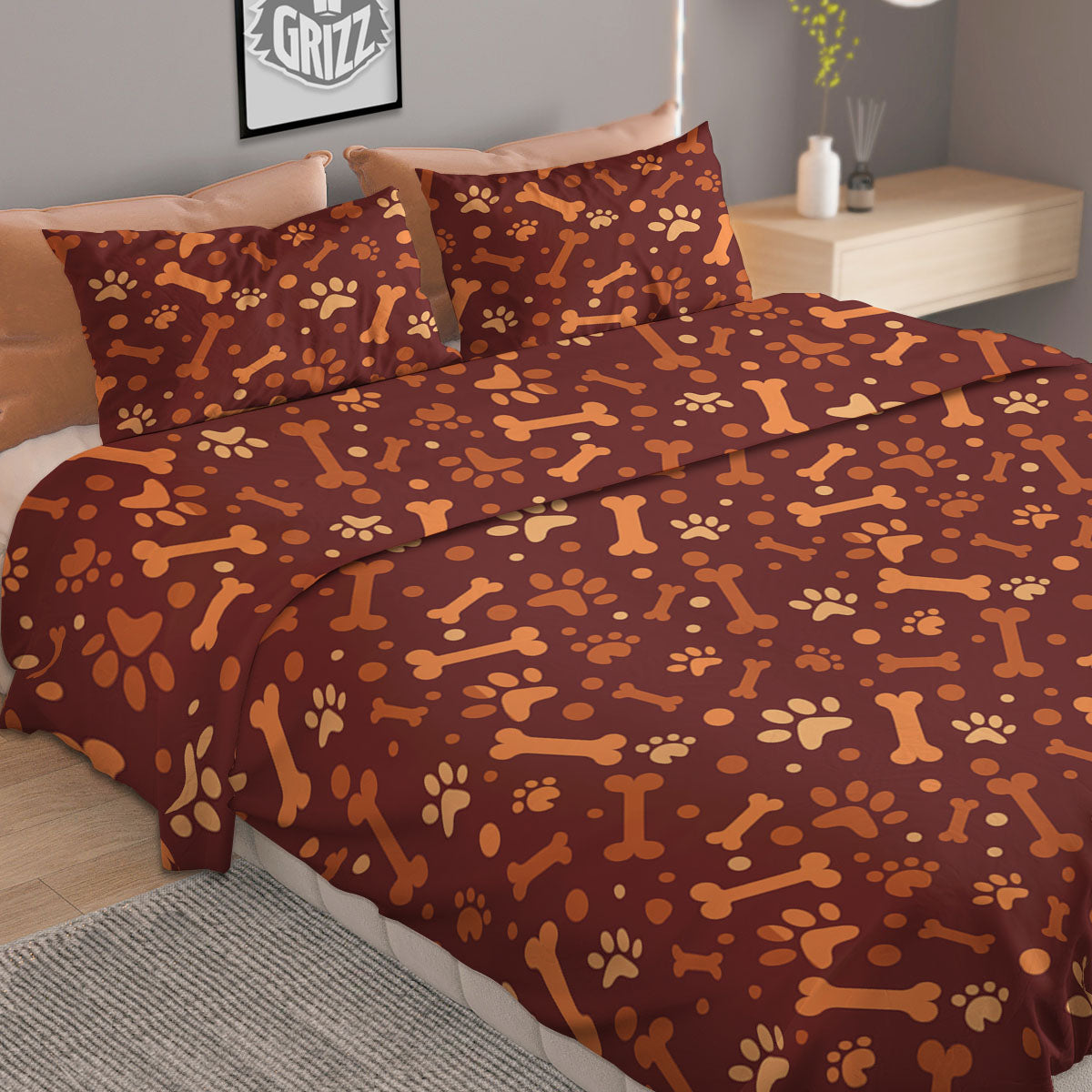 Buffalo Check Black And Green Print Duvet Cover Bedding Set