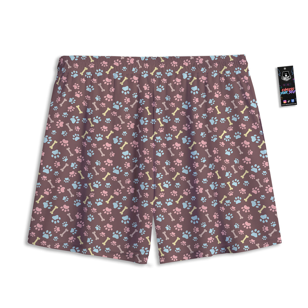 Buffalo Check Dark Grey And Black Print Mesh Shorts