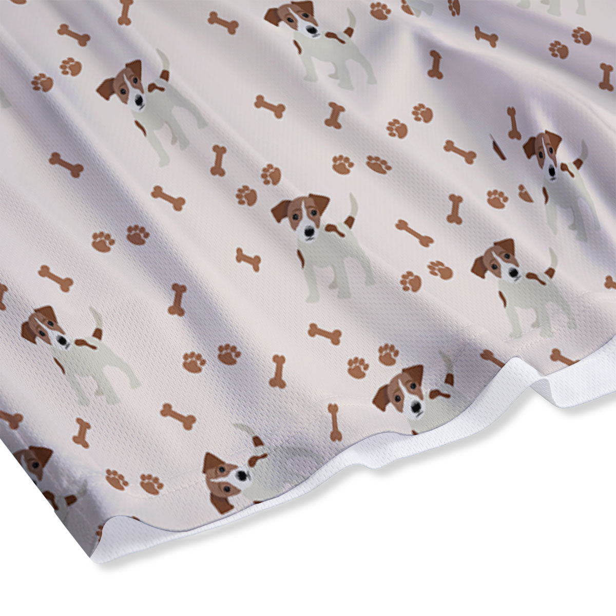 Bone And Jack Russell Terrier Print Pattern Mesh Shorts