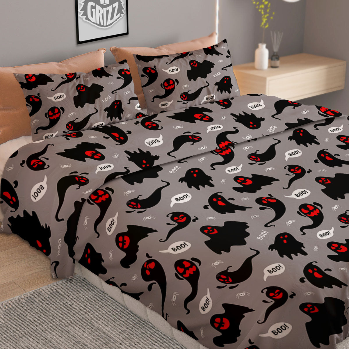 Buffalo Check Fire Yellow Print Pattern Duvet Cover Bedding Set