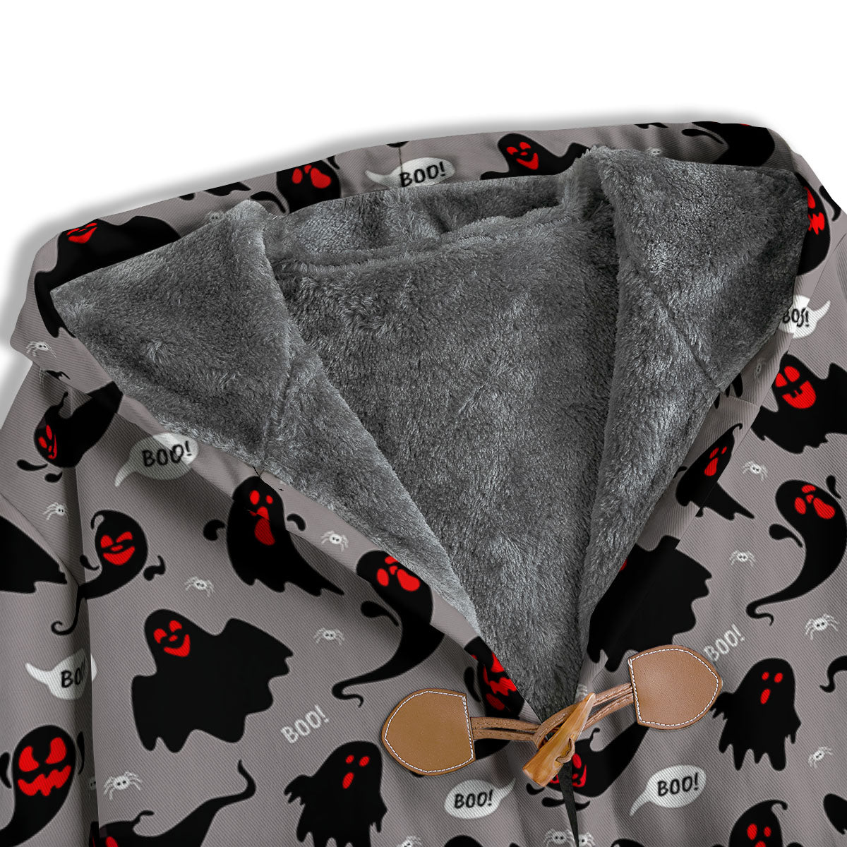 Boo Ghost Print Pattern Men's Windbreaker Jacket-grizzshop