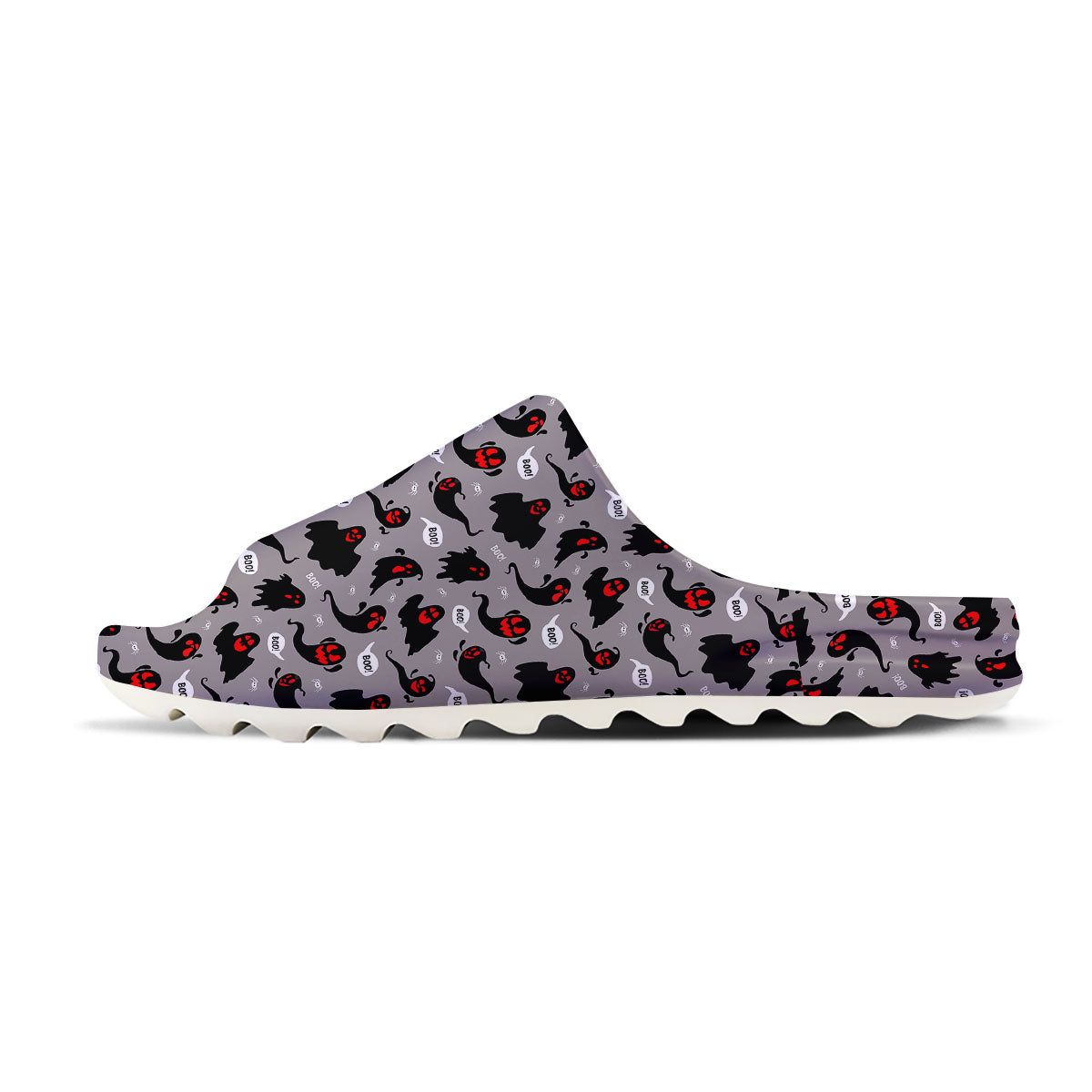 Boo Ghost Print Pattern Sandals-grizzshop