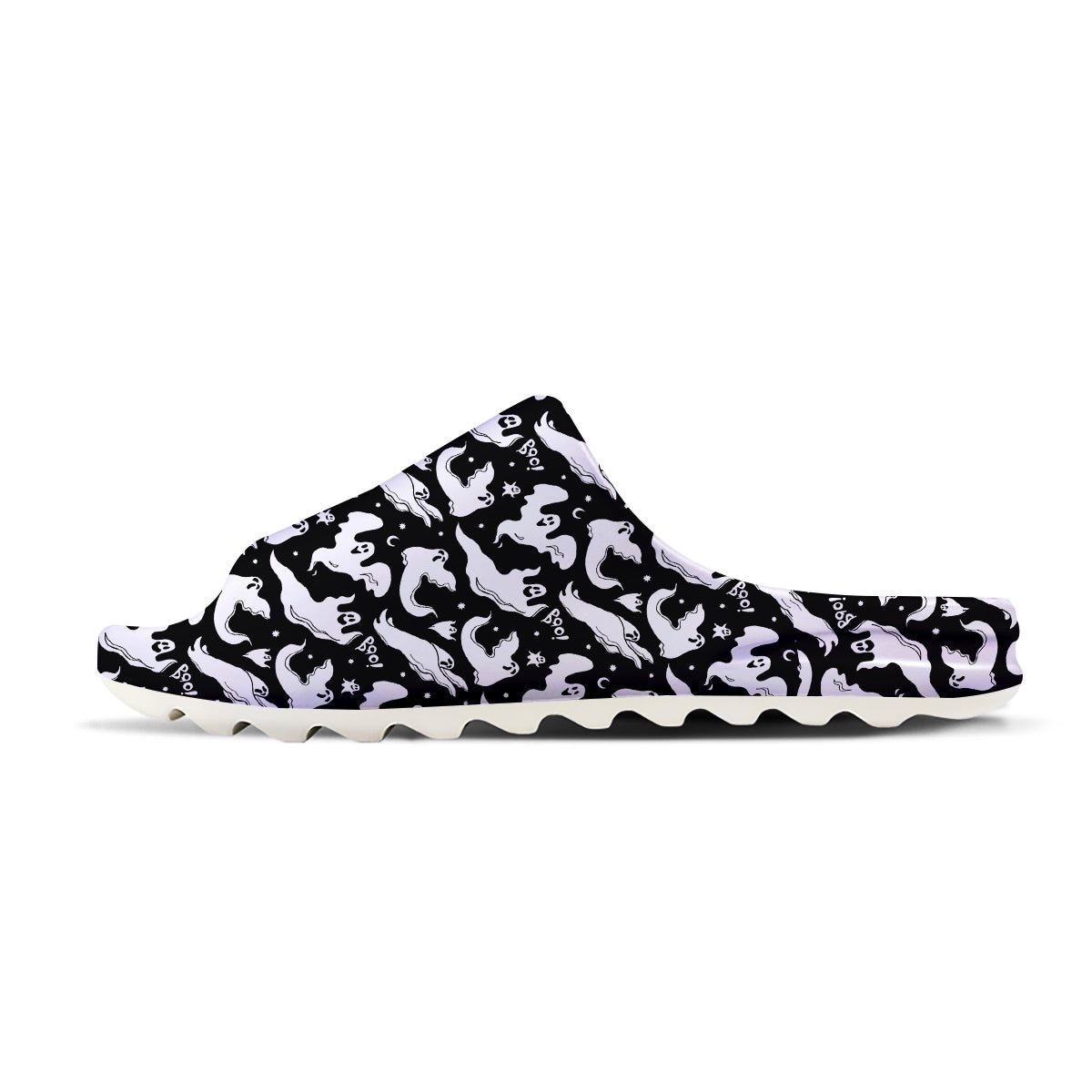 Boo Scary Ghost Print Pattern Sandals-grizzshop