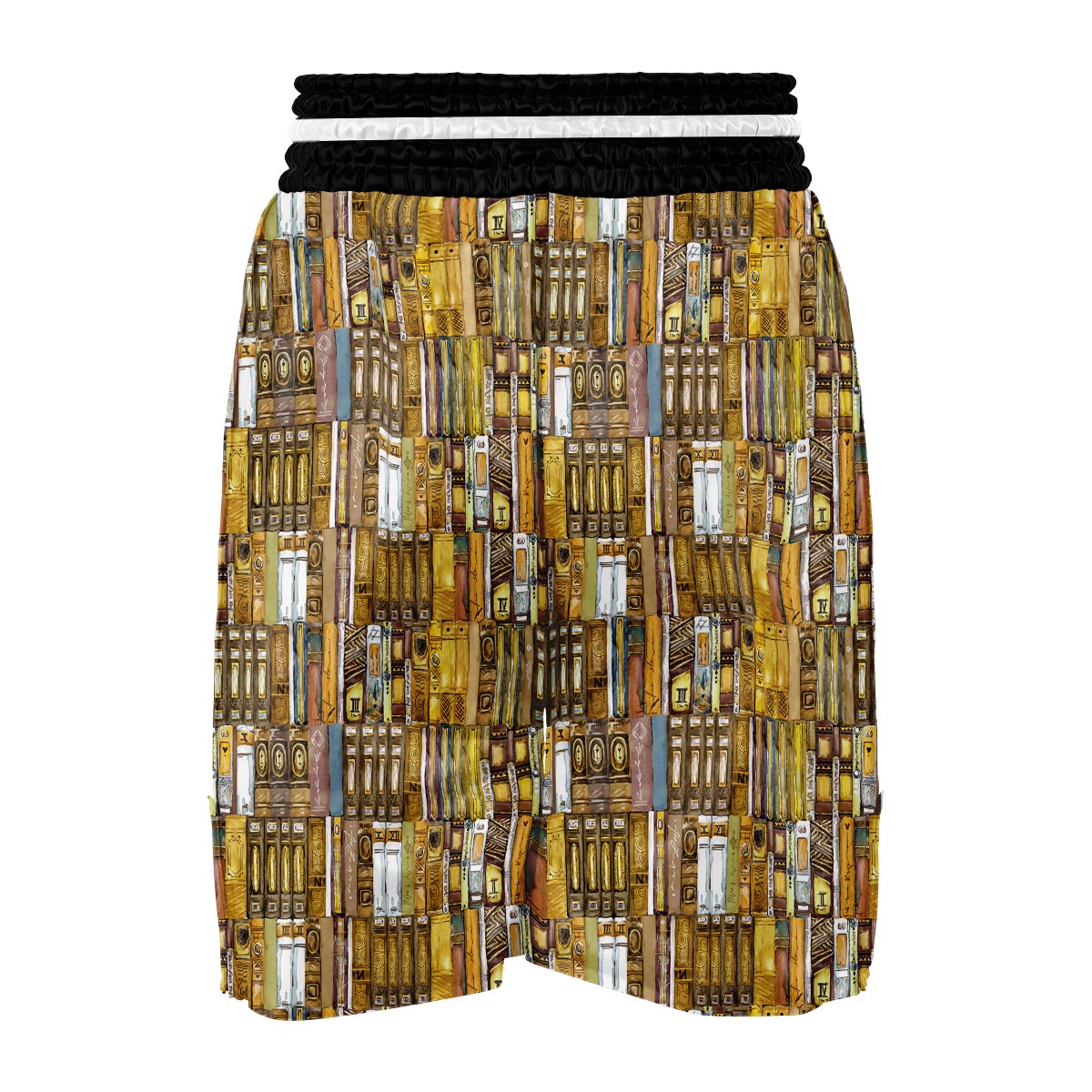 Book Lover Library Librarian Pattern Print Boxing Shorts-grizzshop