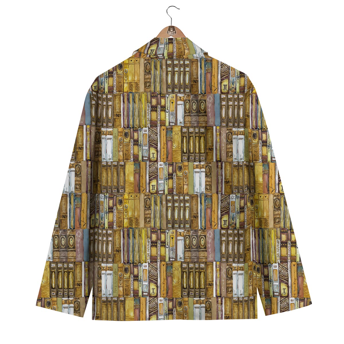 Book Lover Library Librarian Pattern Print Men's Blazer-grizzshop