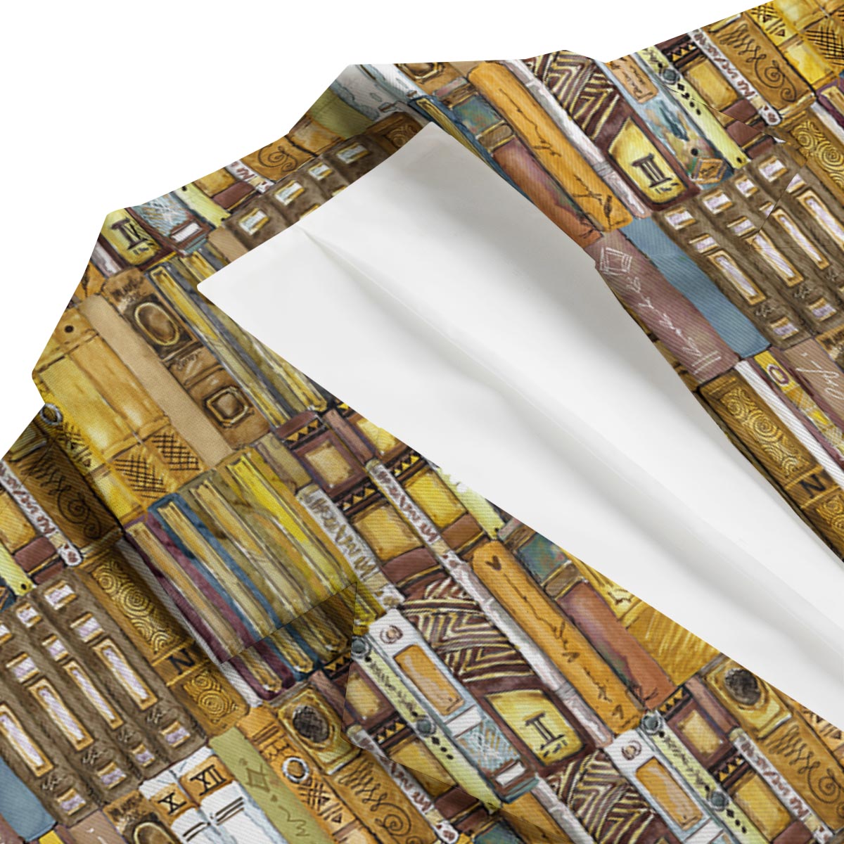 Book Lover Library Librarian Pattern Print Men's Blazer-grizzshop
