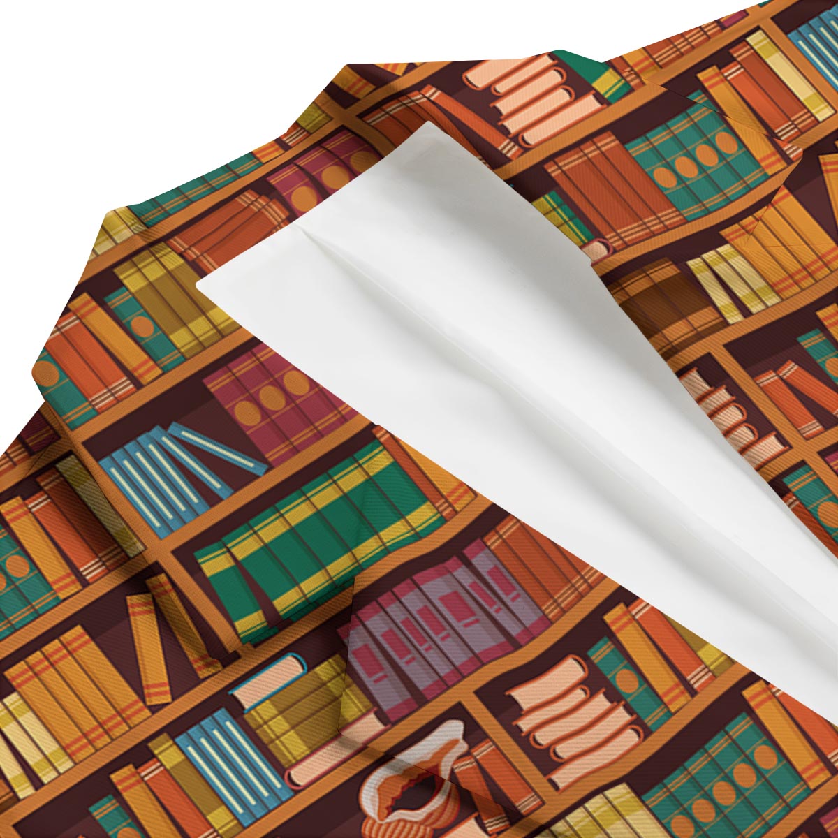 Book Lover Library Librarian Print Pattern Men's Blazer-grizzshop