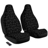 Books White And Black Print Pattern Car Seat Covers-grizzshop