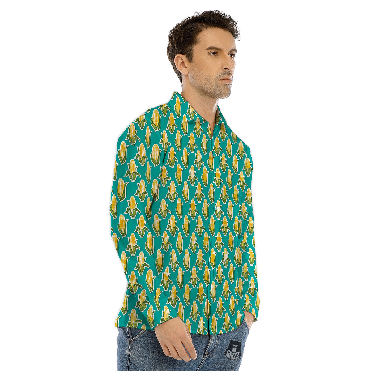 Boombox And Cassette Tape Print Pattern Men's Dress Shirts-grizzshop