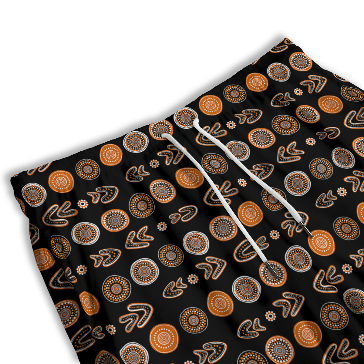 Boomerang Aboriginal Print Pattern Men's Athletic Shorts