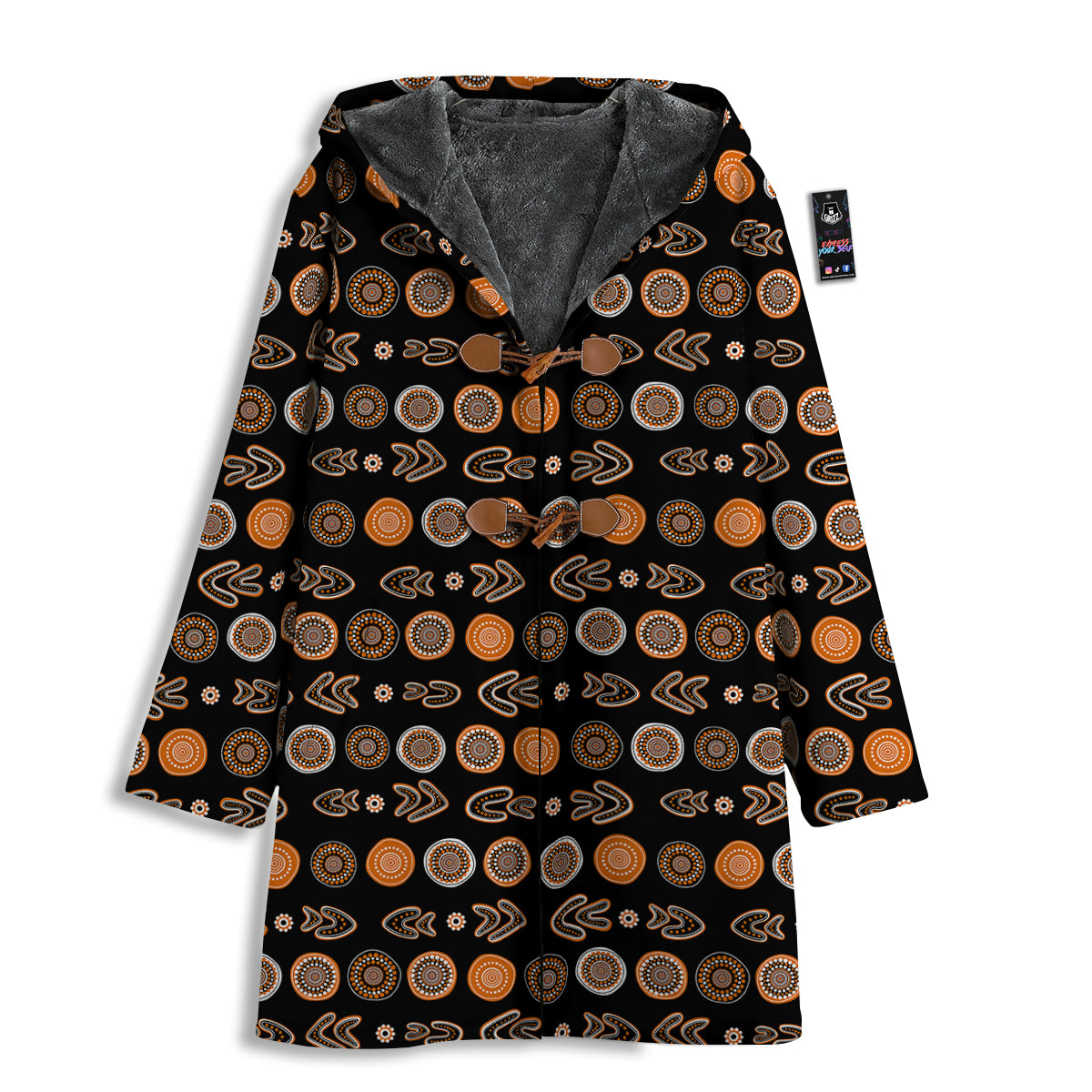 Boomerang Aboriginal Print Pattern Men's Windbreaker Jacket-grizzshop