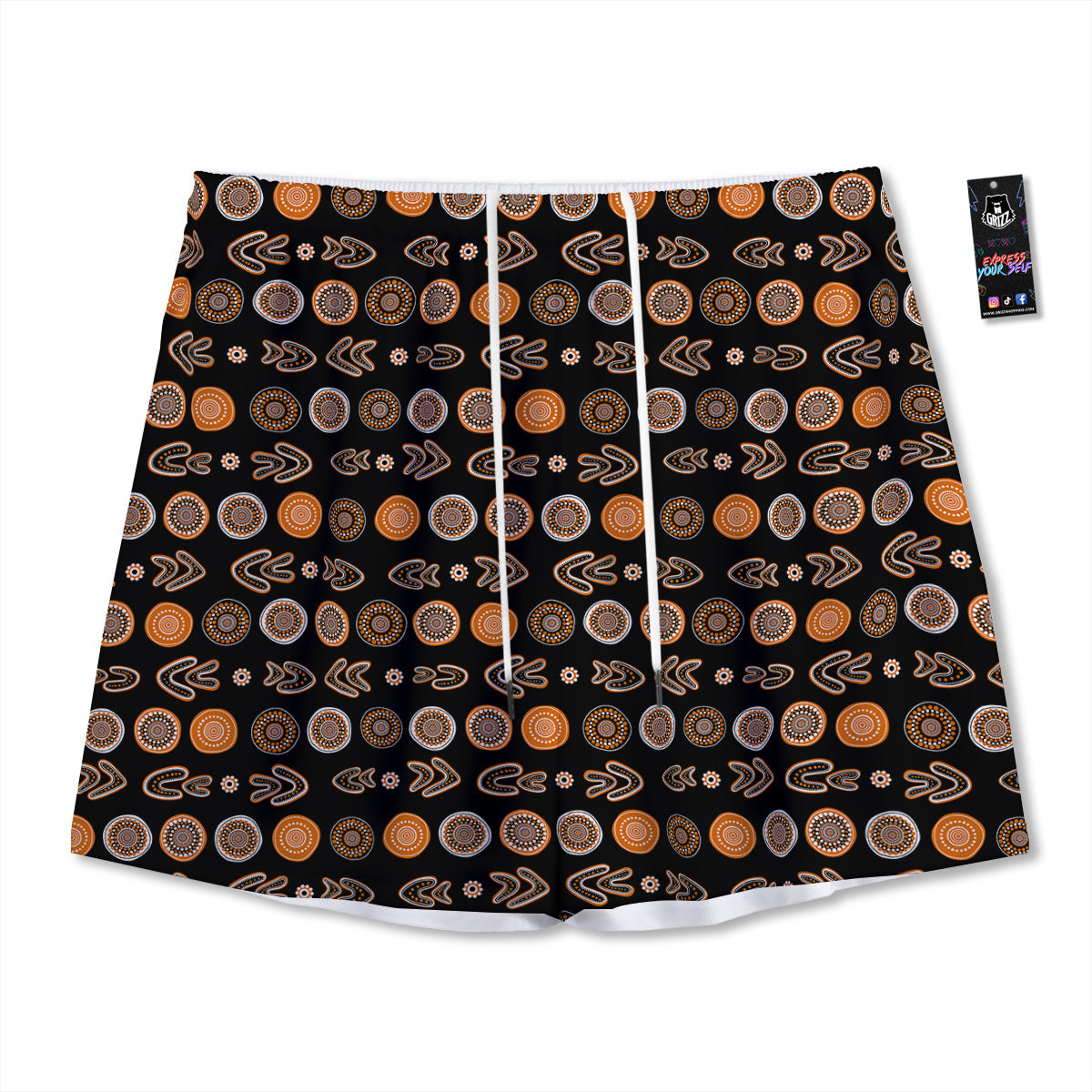Clown Scary Cartoon Print Mesh Shorts