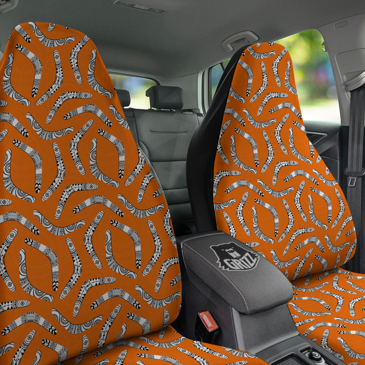 Boomerang Australian Aboriginal Print Car Seat Covers-grizzshop