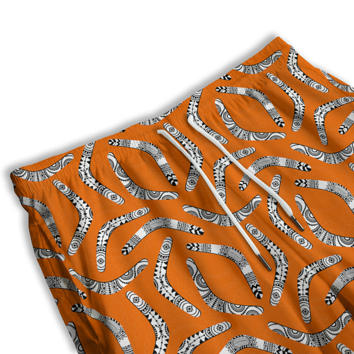 Boomerang Australian Aboriginal Print Men's Athletic Shorts