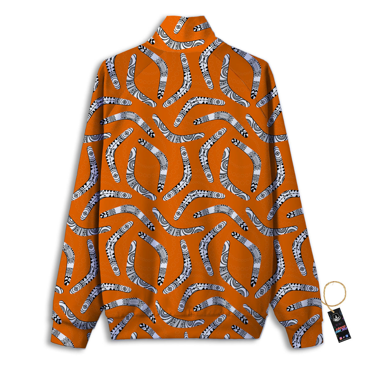 Boomerang Australian Aboriginal Print Track Jacket-grizzshop