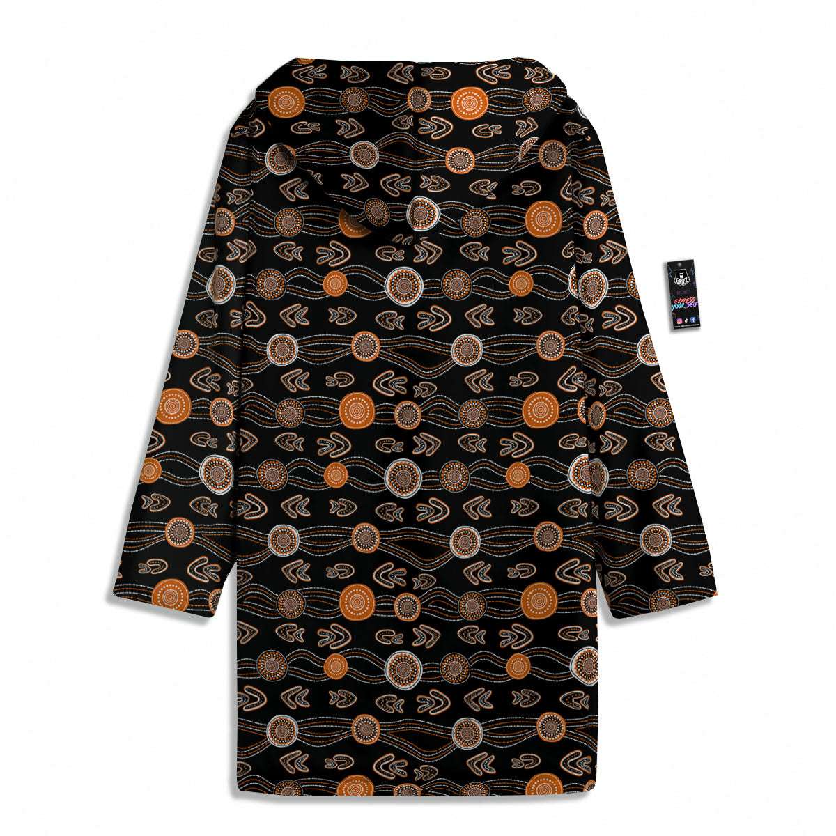 Boomerang Dot Aboriginal Print Men's Windbreaker Jacket-grizzshop