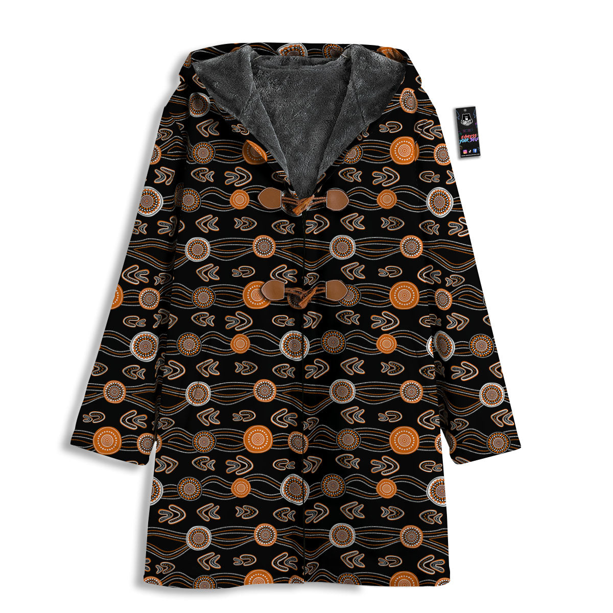 Boomerang Dot Aboriginal Print Men's Windbreaker Jacket-grizzshop