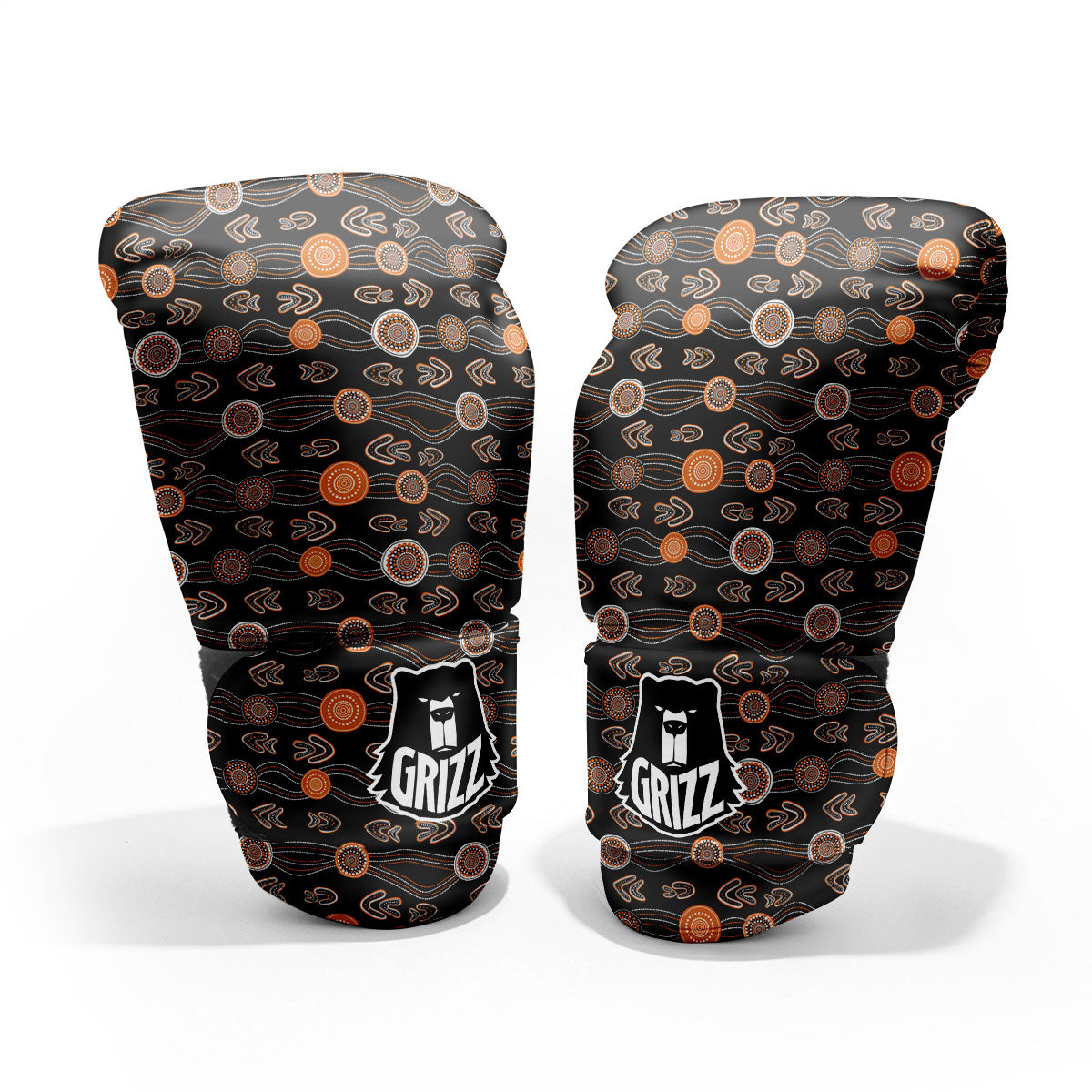 Boomerang Dot Aboriginal Print Pro Boxing Glove