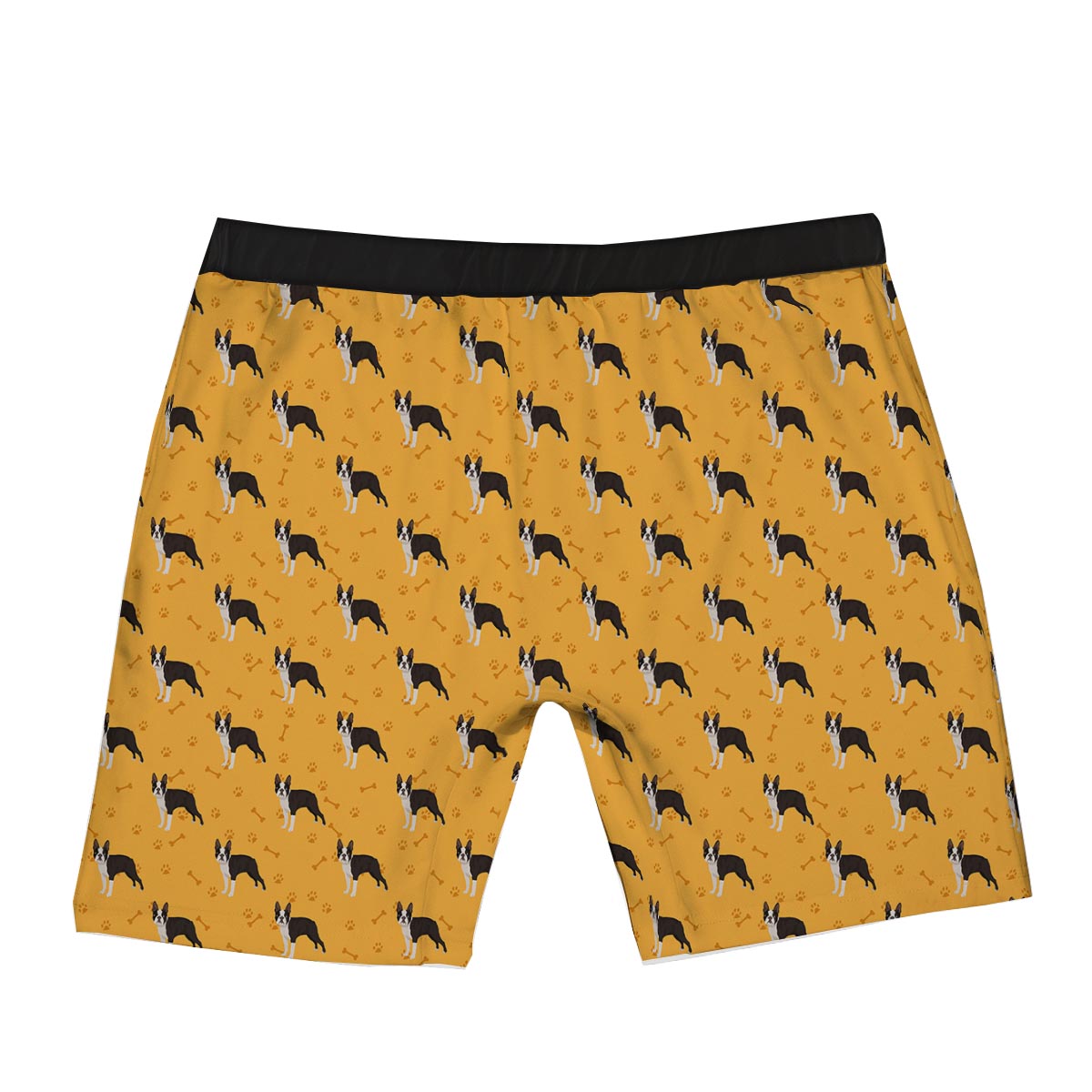 Boston Terrier Cartoon Print Pattern Boxer Briefs-grizzshop