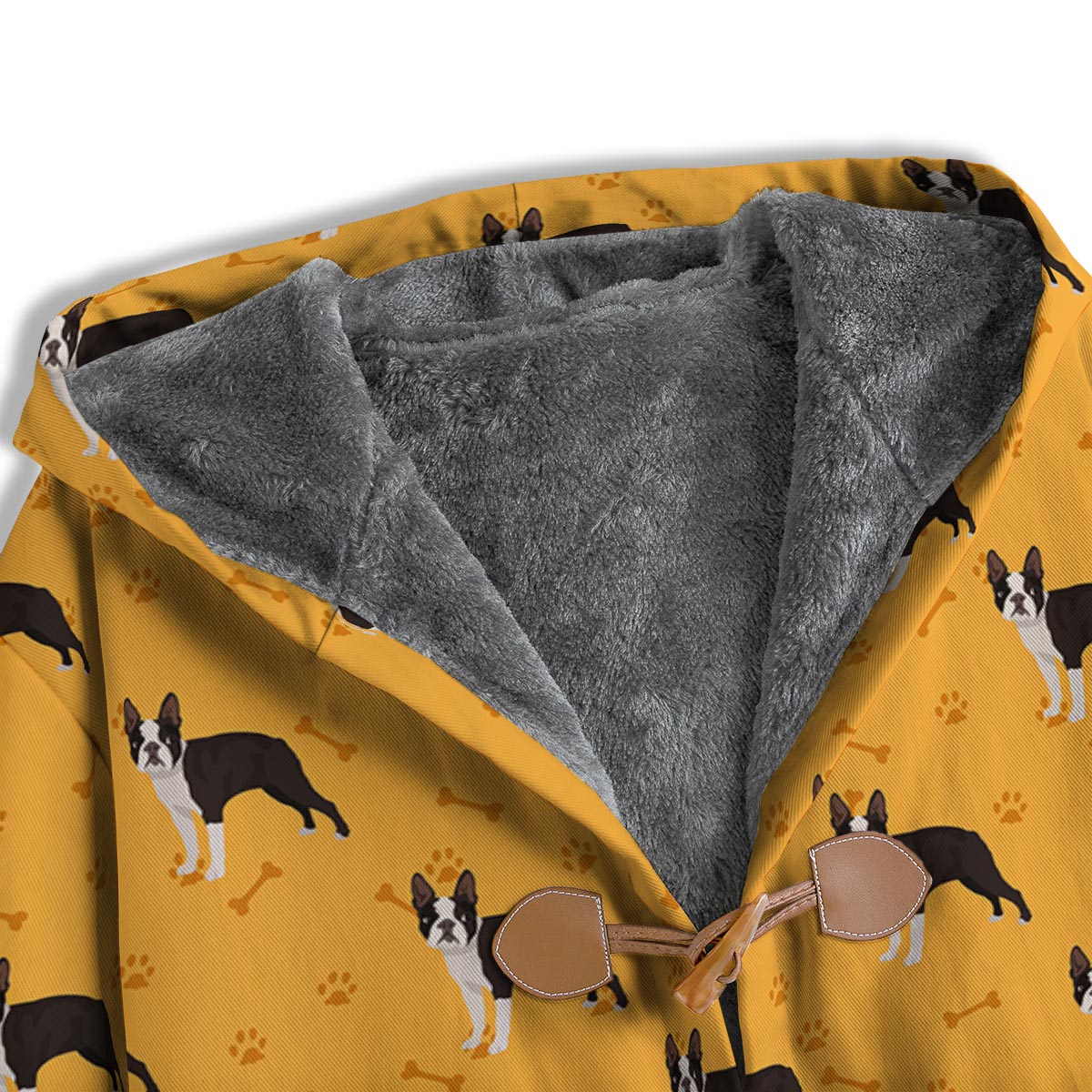 Boston Terrier Cartoon Print Pattern Men's Windbreaker Jacket-grizzshop