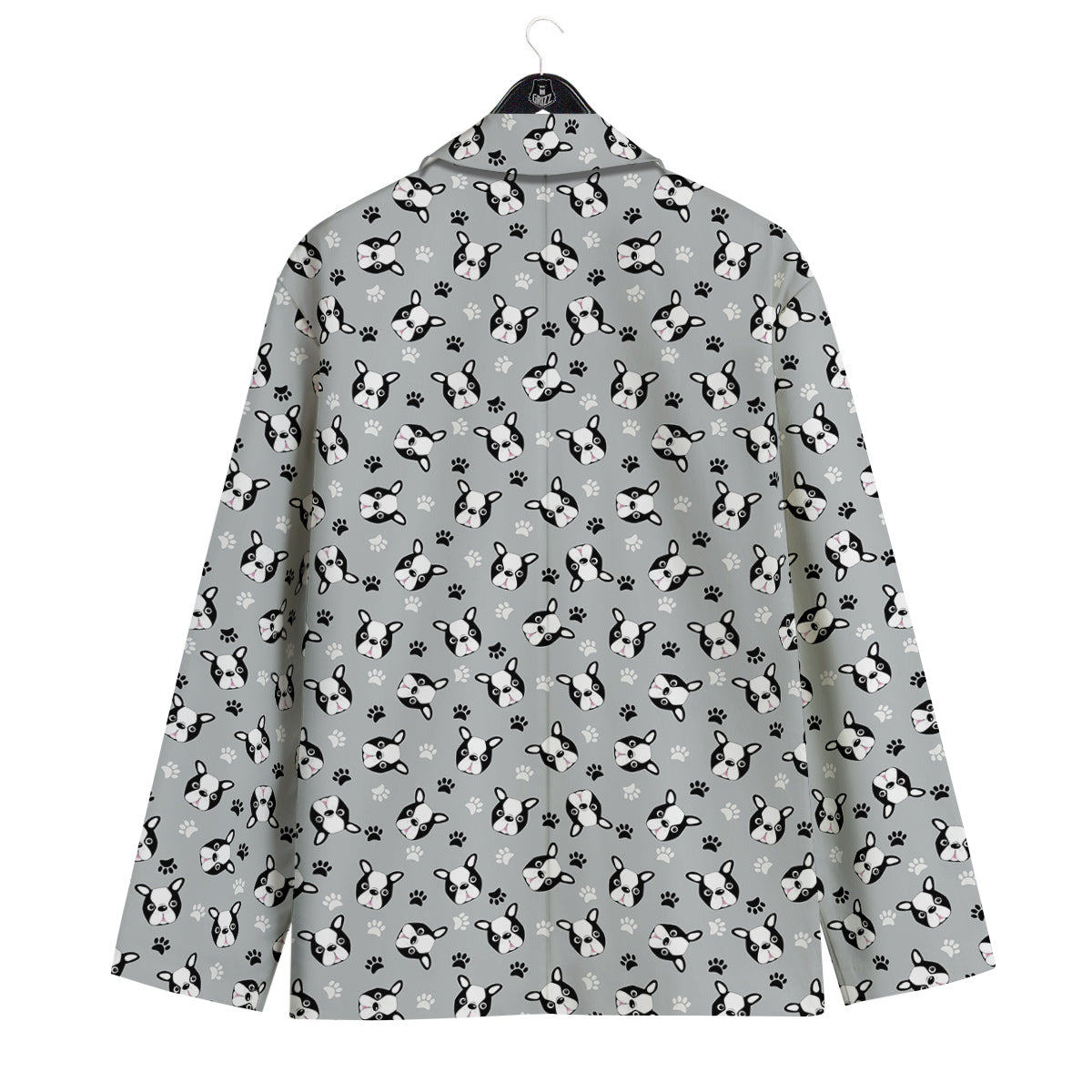 Boston Terrier Faces Cute Print Men's Sport Coat-grizzshop