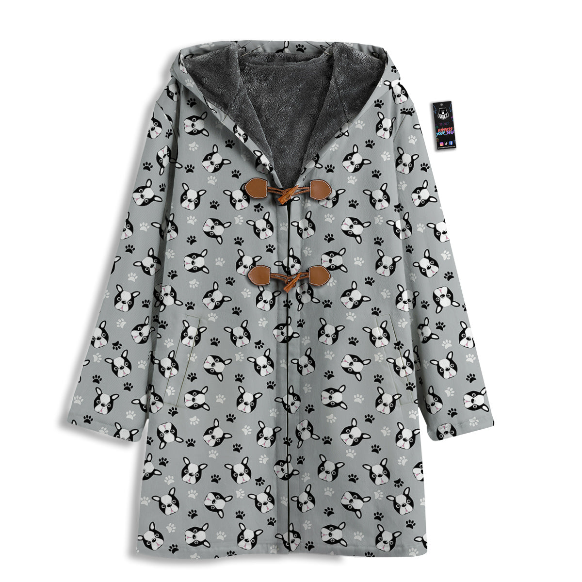 Boston Terrier Faces Cute Print Men's Windbreaker Jacket-grizzshop