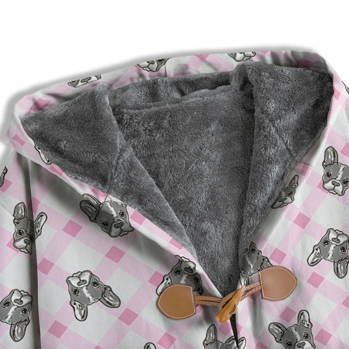 Boston Terrier Pink Plaid Print Pattern Men's Windbreaker Jacket-grizzshop