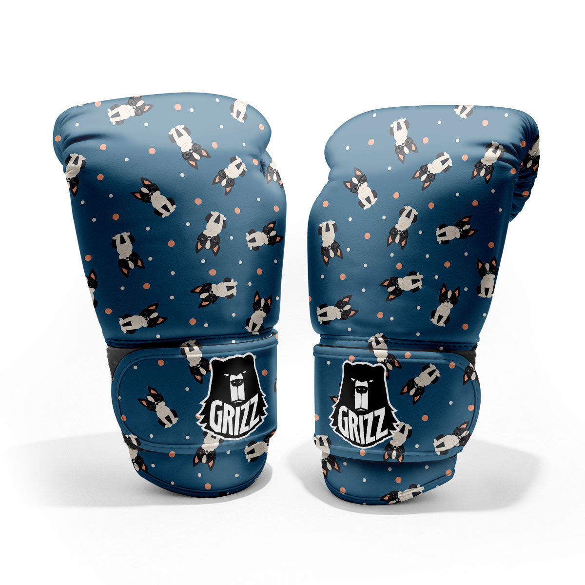 Boston Terrier Wearing Glasses Print Pro Boxing Glove