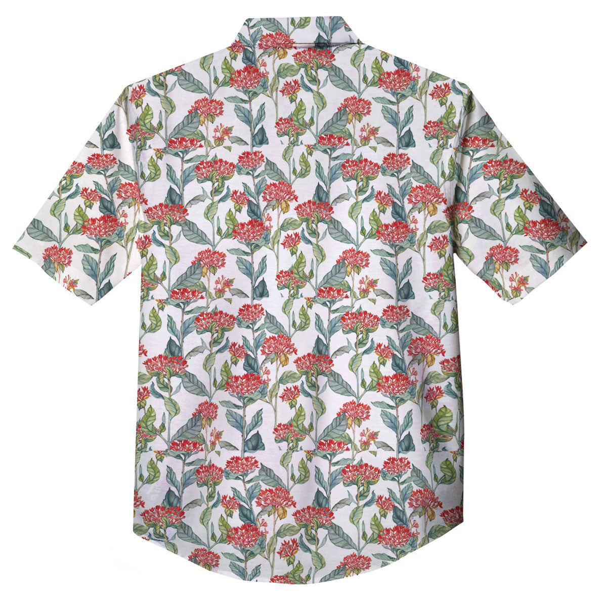 Bouvardia Print Pattern Button Up Shirt-grizzshop