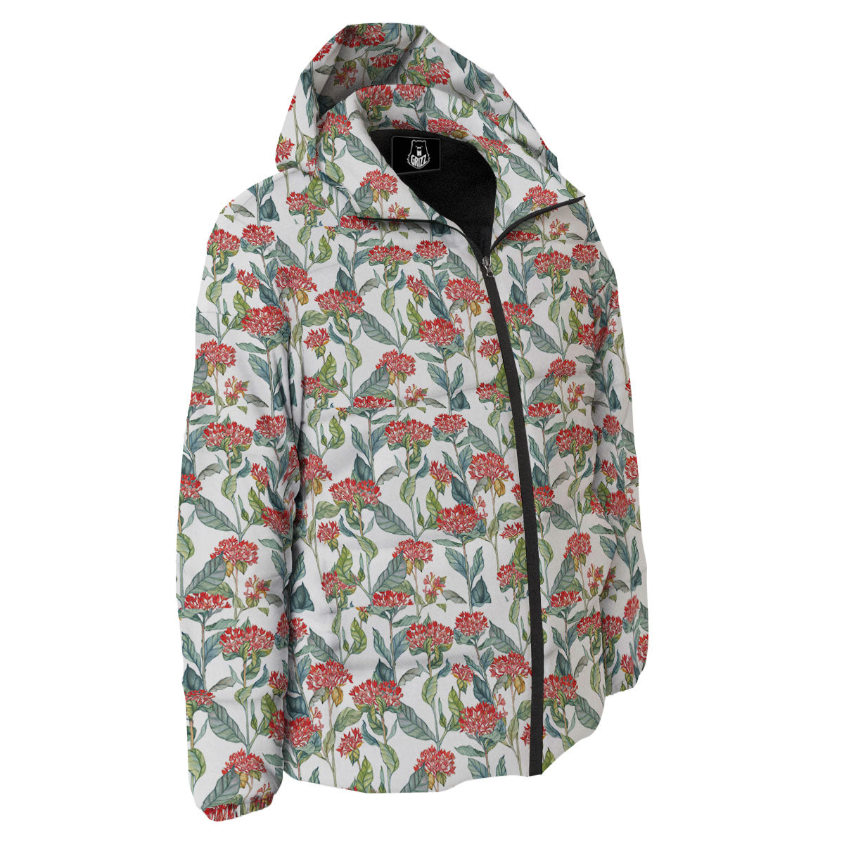 Bouvardia Print Pattern Down Jacket-grizzshop