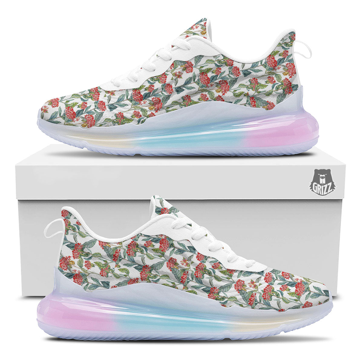Bouvardia Print Pattern Running Sneakers-grizzshop