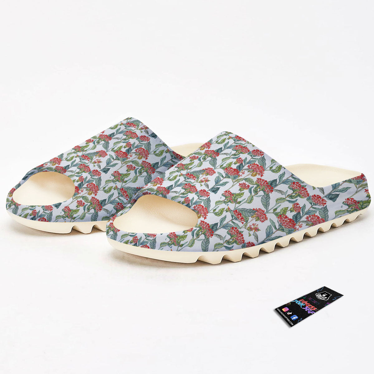 Bouvardia Print Pattern Sandals-grizzshop