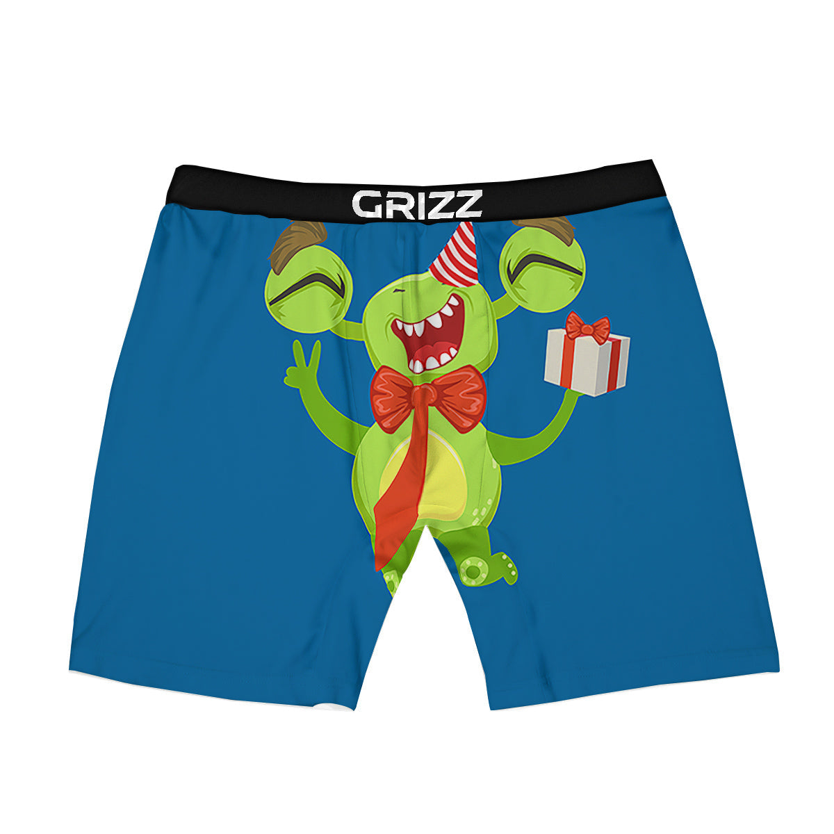 Bow Tie With Cute Alien Print Boxer Briefs-grizzshop