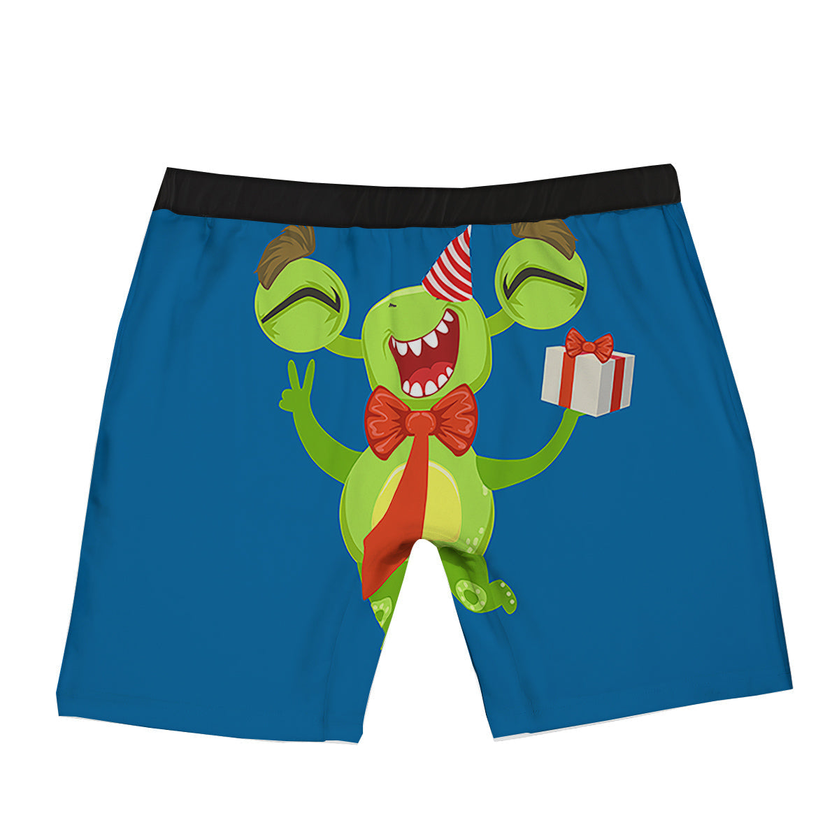 Bow Tie With Cute Alien Print Boxer Briefs-grizzshop