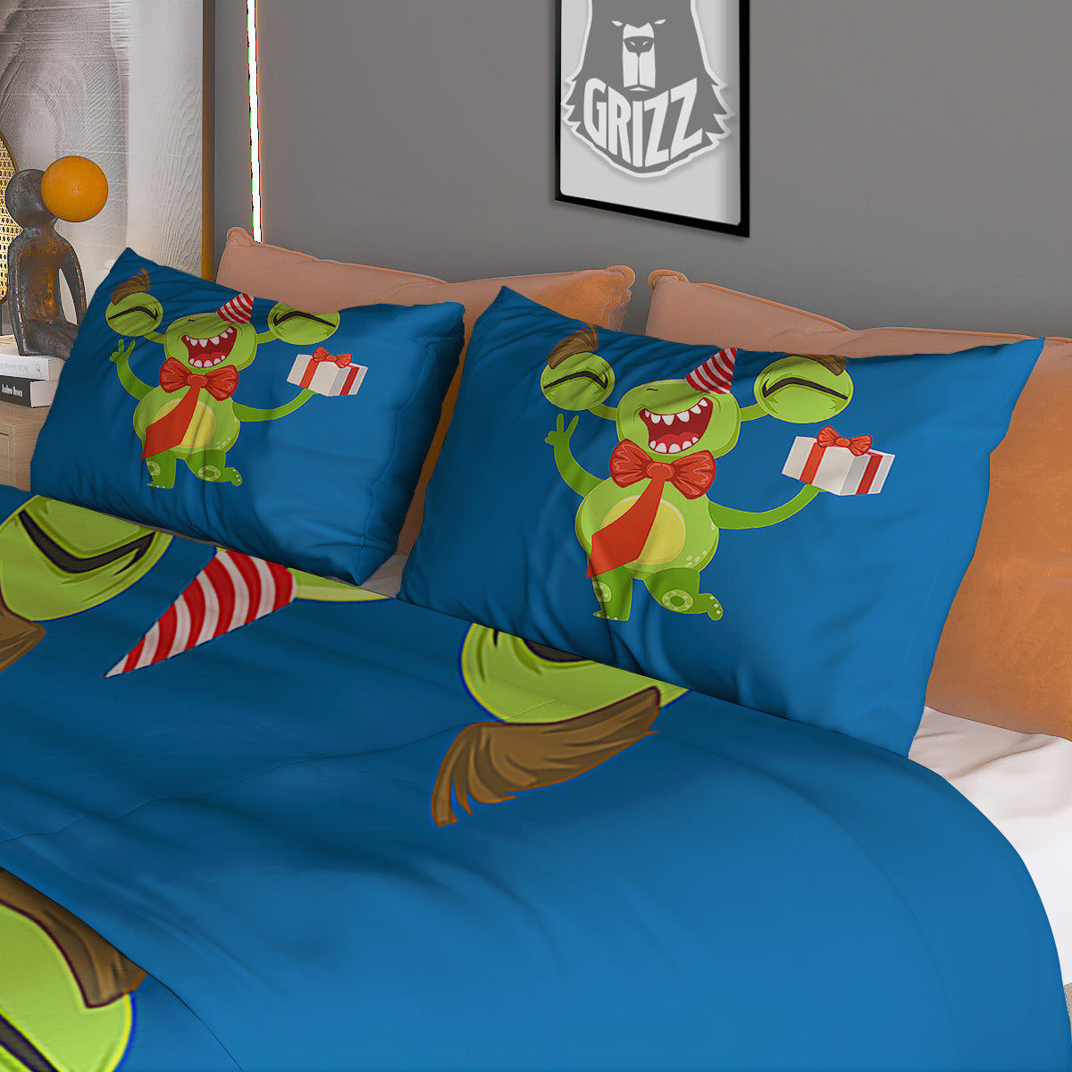Buffalo Plaid Halloween Print Pattern Duvet Cover Bedding Set