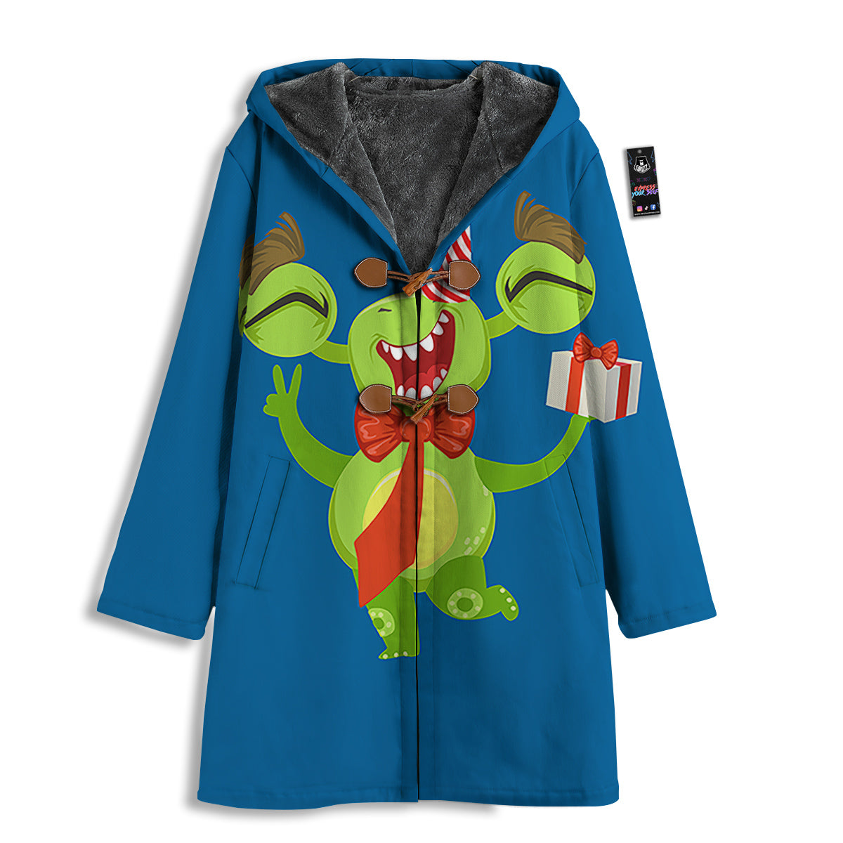 Bow Tie With Cute Alien Print Men's Windbreaker Jacket-grizzshop