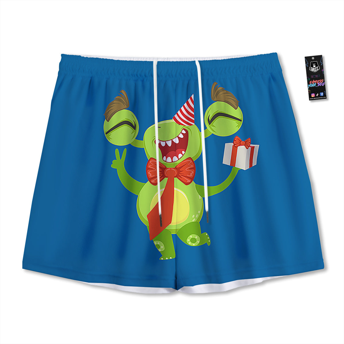 Buffalo Plaid Halloween Print Pattern Mesh Shorts