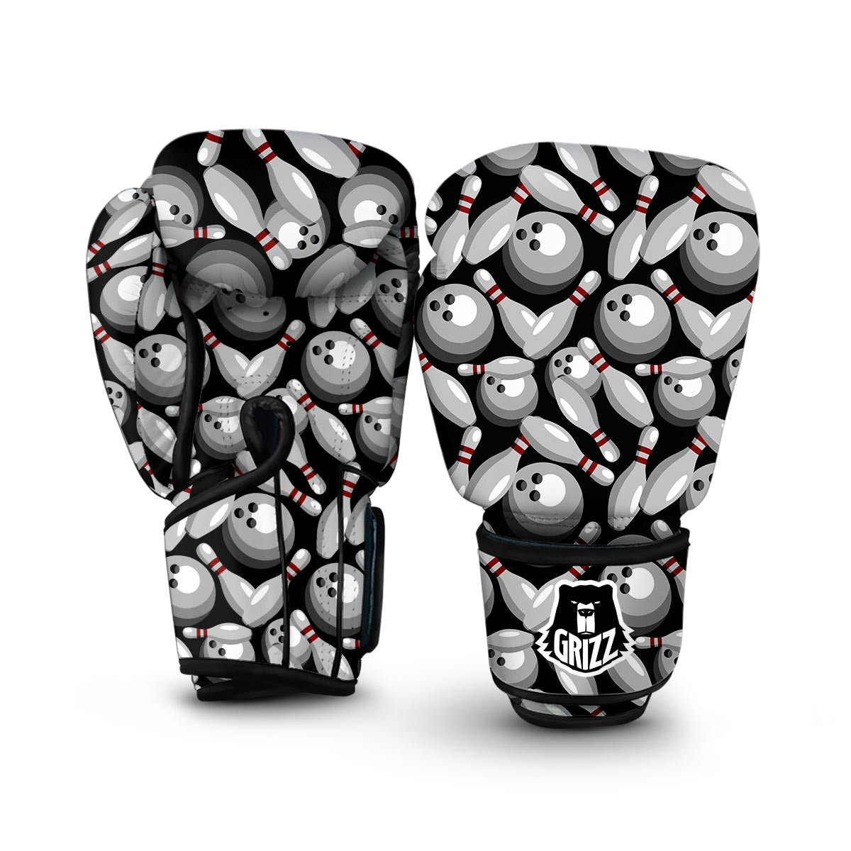 Bowling Black Boxing Gloves-grizzshop