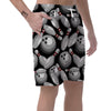 Bowling Pattern Print Men's Shorts-grizzshop