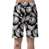 Bowling Pattern Print Men's Shorts-grizzshop